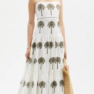 *ISO* Agua by Agua Bendita Lima Palm Tree Dress